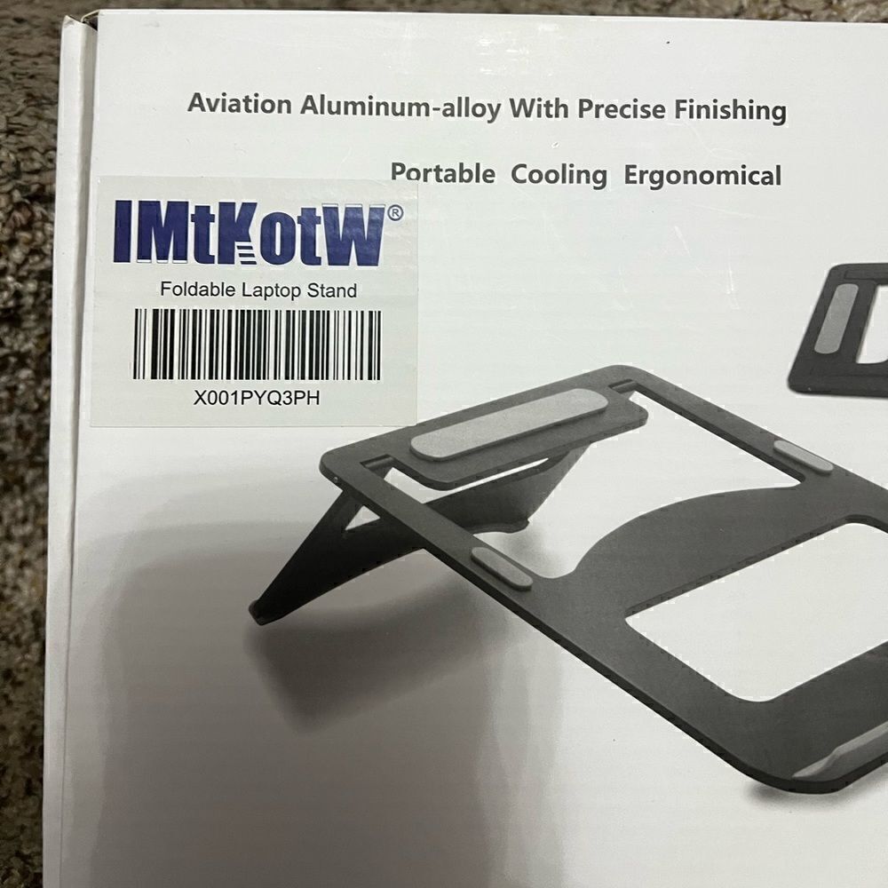 Foldable notebook laptop stand